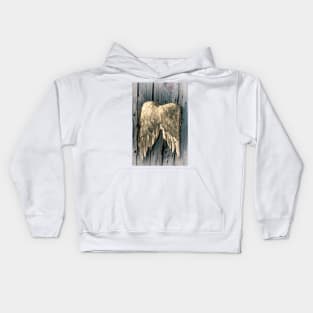 Golden Angel Wings Kids Hoodie